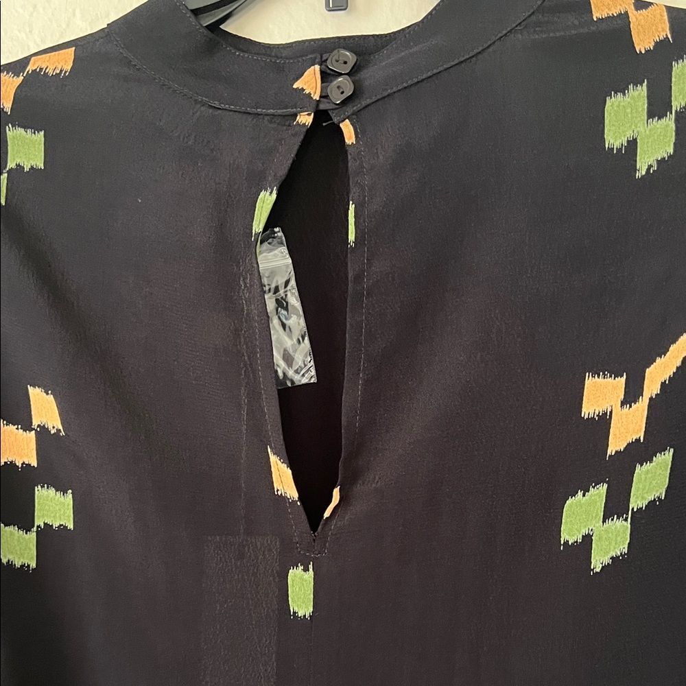 NWT Rachel Pally Rayon Silvia Top Black Long Sleeves in Size M - Picture 10 of 16